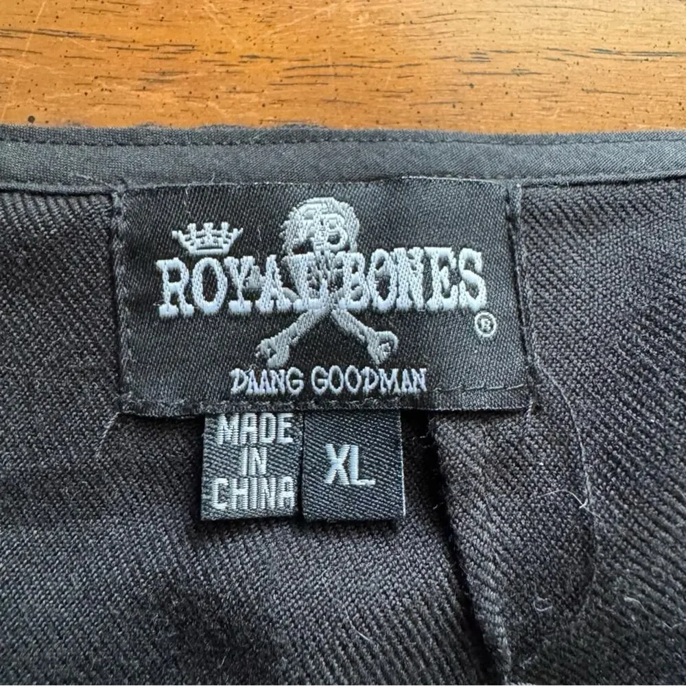 Royal Bones By Tripp Chain Pleated Punk Goth Alternative Skirt